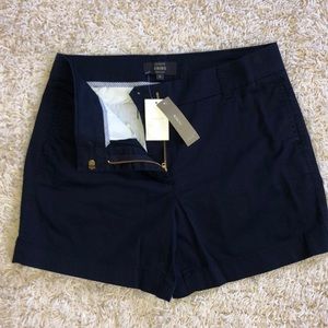 Navy 5" stretch chino short